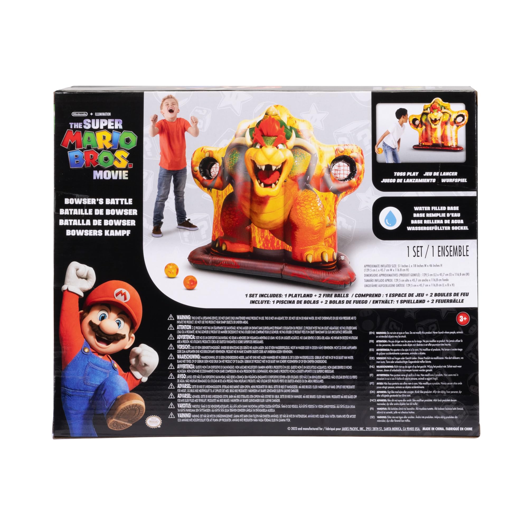 The Super Mario Bros. Movie Bowser Inflatable Sports Game