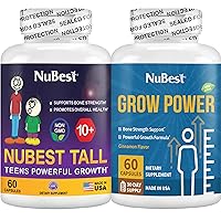 NuBest Bundle of Height Growth Formula: Grow Power - Extra Power for Height Growth - Supports Healthy Height Tall 10+ Advanced Height Growth & Immunity, Healthy Height for Children 10+ & Teens