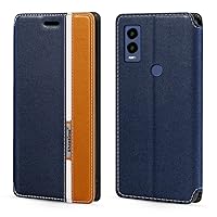 for Cricket Innovate E 5G Case, Fashion Multicolor Magnetic Closure Leather Flip Case Cover with Card Holder for Cricket Innovate E 5G (6.6”)