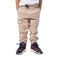 Men's Twill Jogger Pants Soft Stretch Slim Fit Trousers