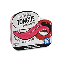 Tip of The Tongue, The Split S Trivia Party Game, How Fast Can You Spit Out Answers, for 2 to 6 Players, Ages 12 & Up