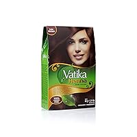 Dabur Henna Hair Color - Henna Hair Dye, With Beautiful Overtone Conditioner, Zero Ammonia For Natural Strong and Shiny Hair, 100% Grey Coverage, 18 Sachets X 10g (Dark Brown, Pack of 3)