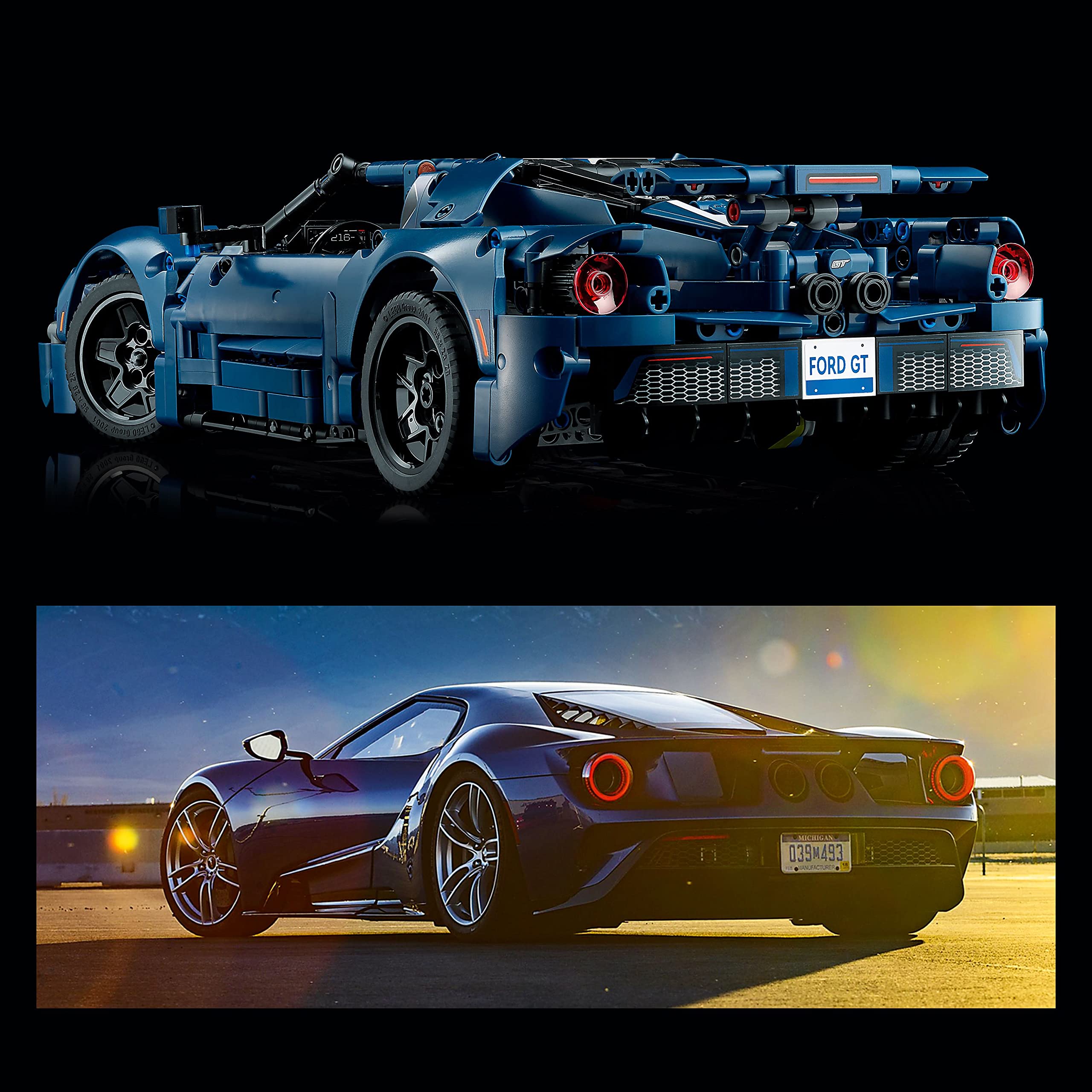 LEGO Technic 2022 Ford GT 42154 Car Model Kit for Adults to Build, 1:12 Scale Supercar with Authentic Features, Collectible Set, Idea That Fuels Creativity and Imagination