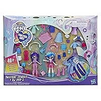 My Little Pony Equestria Girls Fashion Squad Twilight Sparkle and DJ Pon-3 Mini Doll Set Toy with Over 40 Fashion Accessories