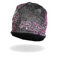 Hot Leathers KHC1030 Sublimated Sugar Paisley 2 Beanie - One Size fits Most