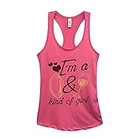 Cute Womens Tank Tops Football and Wine Type of Girl Royaltee Wine Collection