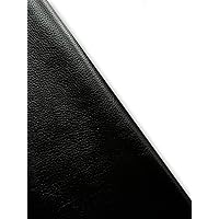 Natural Grain Cowhide Leather Skins (Black, 10 Square Feet)