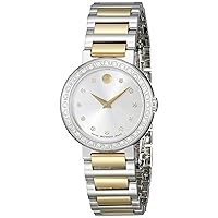 Movado Women's 0606794 Concerto Stainless Steel Watch with Two-Tone Link Bracelet