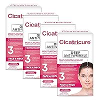 Cicatricure Anti-Wrinkle Face and Neck Cream, Anti-Aging Moisturizer, Reduces Deep Lines, Improved Skin Appearance, For Daily Use, Night Cream, 2.1oz - Pack of 4