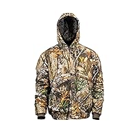 HOT SHOT Men’s Insulated Twill Camo Hunting Jacket, Camo with Cotton Shell, for cold weather, bird and deer hunting