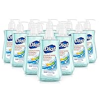 Dial Liquid Hand Soap, Coconut Water & Mango,7.5oz (Pack of 12)