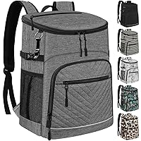 Cooler Backpack Insulated Leakproof Waterproof Backpack Cooler Bag 30 Cans, Large Capacity Lightweight Travel Camping Beach Backpack Cooler Ice Chest for Men and Women