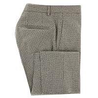Beige Check Wool Blend Pants - Slim - 36/52