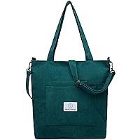 Makukke Cord Bag Women's Shoulder Bags with Zip, Shopper Women's Large Tote Bag Handbag Shoulder Bags for Work Office Travel Shopping School and Everyday Use