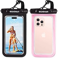 Waterproof Phone Pouch (2-Pack) — Designed in Hawaii — Case Fits All iPhones (incl. 15 Pro Max), Samsung Galaxy S23 & More