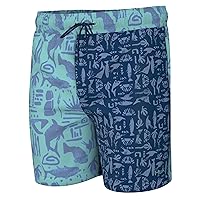 HUK Boys' Pursuit Volley Pattern, Quick-Dry Shorts for Kids