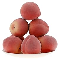 6pcs High Grade Fake Peach Decoration Artificial Realistic Fruit Simulation for Home Party Holiday Festival Christmas Display