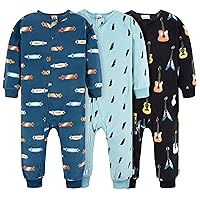 Gerber Baby Boys' Flame Resistant Fleece Footless Pajamas 3-Pack