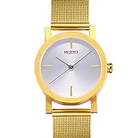 MEDOTA Stainless Steel Waterproof Watch Series Swiss Watch Quartz Womens Watch - No. 21104 (Gold)