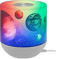 Lights by Night Space and Planets Tabletop Lamp, Ideal for Children, Bedside, Bathroom, Playroom, Nursery, 81916