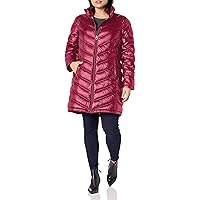 Calvin Klein Women's Chevron Quilted Packable Down Jacket (Standard and Plus)