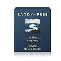 Land of the Free Acadia Eau de Toilette Spray, 3.3 FL OZ, Pack of 1