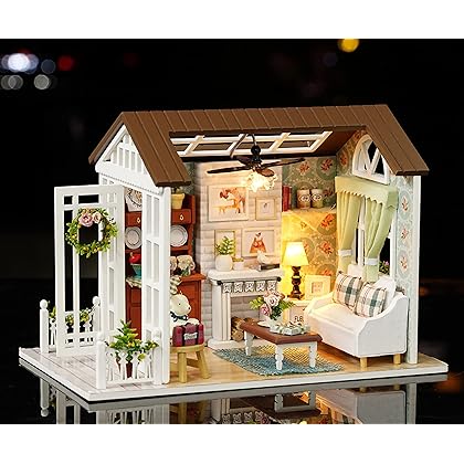 DIY Miniature Dollhouse Kit with Music Box Rylai 3D Puzzle Challenge for Adult Kids Z008