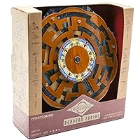 Dendera Zodiac – Wooden Puzzle based on the Acient Night Sky, Medium Difficultly, Twist the maze to open new pathways for both ball bearings to navigate through a map of the constellations, Ages 14+