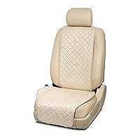 IVICY Suede Car Seat Cover for Cars - Soft & Breathable Front Premium Covers with Non-Slip Protector Universal Fits Most Automotive, Vans, SUVs, Trucks - 1 Unit