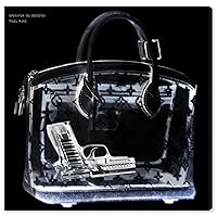 The Oliver Gal Artist Co. Fashion and Glam Wall Art Canvas Prints 'Couture X Ray' Handbags Home Décor, 16 in x 16 in, Black, White
