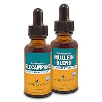 Herb Pharm Respiratory System Support Kit - Includes Certified Organic Elecampane Liquid Extract, 1 Ounce & Mullein Blend Extract, 1 Ounce