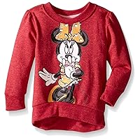 Disney Girls' Long Sleeve Minnie Fashion Top Sweatshirt