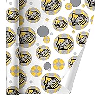 GRAPHICS & MORE Harry Potter Hufflepuff Plaid Sigil Gift Wrap Wrapping Paper Roll