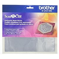 Brother CAEBSSMS1 Embossing Silver Metal Sheets,Silver