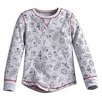 STAR WARS Thermal Tee for Boys Size 9/10 Gray