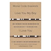 Desimtion Soulmate Jewelry to My Soulmate Morse Code Bracelets Soulmate Gifts for Her Him Matching Bracelets for Couples Long Distance Relationships Gifts