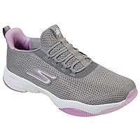 Skechers Women's Go Run TR - Retain Sneaker, Gray/Purple, 6.5