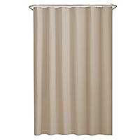 Maytex Norwich Textured Fabric Shower Curtain or Liner, 70x72, Beige
