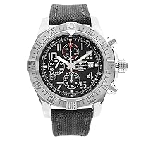 Breitling Super Avenger Chronograph Automatic Chronometer Black Dial Men's Watch A13375101B1X1