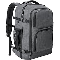 Dinictis 40L Travel Backpack for Men Women, Carry on Flight Approved Backpack for 17 Inch Laptop, Water Resistant Suitcase Backpack for Business Trip Weekender Overnight- Dark Grey