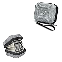 JJC 10 Slots Hard Shell Filter Pouch for Up to 95mm & 67mm ND UV CPL Filter, Dustproof & Water-Resistant Camera Lens Filter Case Wallet