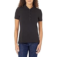 Amazon Essentials Women's Short-Sleeve Polo Shirt (Available in Plus Size)