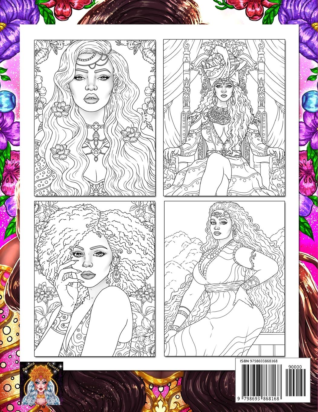 Adult Coloring Book | Fantastic Beauties Book Three: Women Coloring Book for Adults Featuring a Beautiful Portrait Coloring Pages for Adults Relaxation