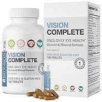 Bronson ONE Daily Vision Complete Eye Health Support Multivitamin Multimineral Supplement Formula, 180 Tablets