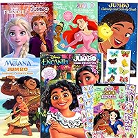 Disney Princess Coloring Books Bundle Set for Kids Activity - Featuring Disney Princess, Encanto, Moana, Frozen and More