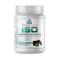 Core Nutritionals ISO, 100% Micro Filtered, Zero Artificial Fillers, 25g Whey Protein Isolate, 32 Servings (Mint Cookie)