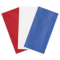 American Greetings 125 Sheets 20 in. x 20 in. Bulk Red, White, and Blue Tissue Paper for Birthdays, Holidays and All Occasions