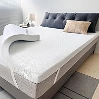 2 Inch Memory Foam Mattress Topper,Cooling Gel Infused High Density Twin(39