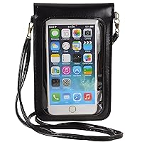 Touch Screen Crossbody Cellphone Purse Leather Wallet with Card Slots for iPhone 13 Pro Max, 13 Pro, 13, 13 Mini