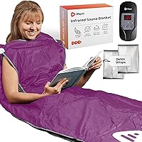 Sauna Blanket for Detoxification - Portable Far Infrared Sauna for Home Detox Calm Your Body and Mind (Regular Purple)